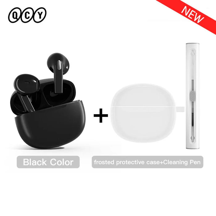 QCY T20 Wireless Headphones Bluetooth 5.3 TWS Earphones 13mm Big Driver HIFI Headset 4 Mics ENC HD Call Earbuds 68ms Low Latency