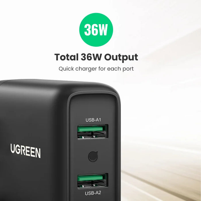 【US Plug】UGREEN USB Charger Quick Charge 3.0 36W Fast Charger Adapter QC3.0 Mobile Phone Chargers for iPhone Samsung Charger