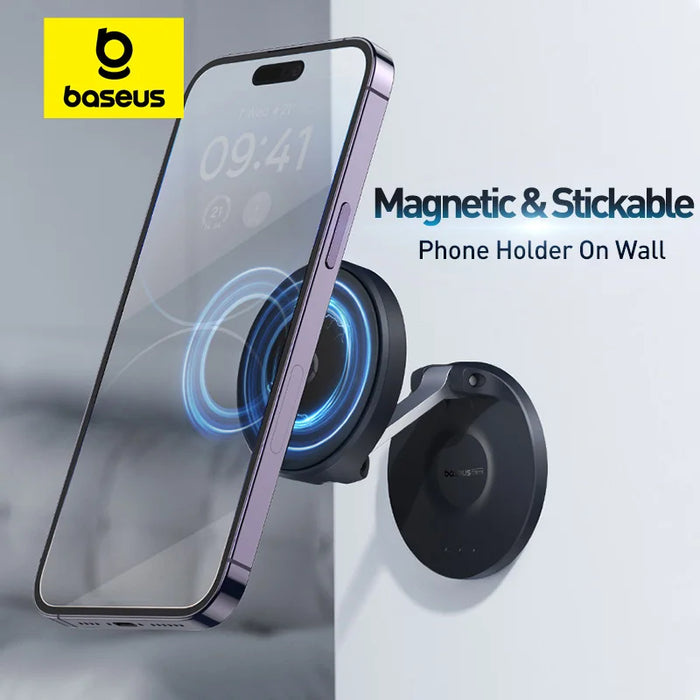 Baseus Magnetic Phone Stand for iPhone 16 15 14 13 Pro Max Magnetic Suction Wall Holder for Samsung Universal Adjustable Stand