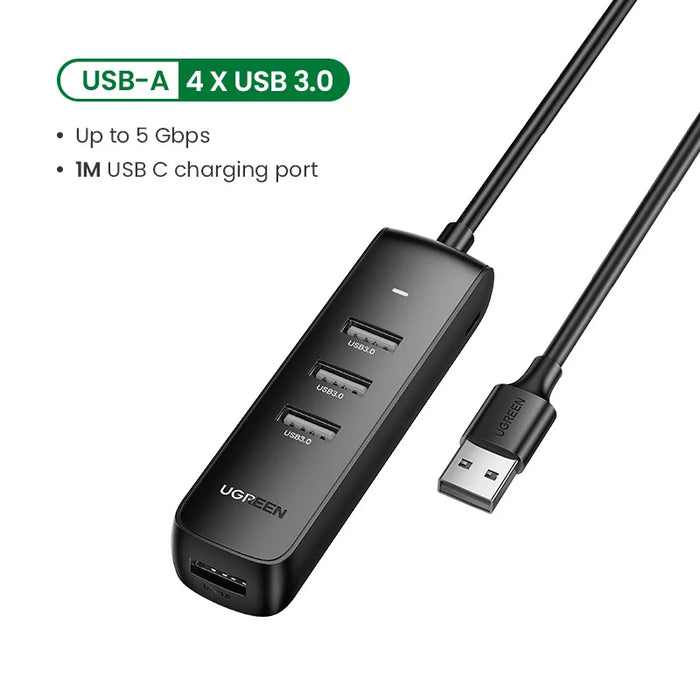 UGREEN USB HUB 3.0 2.0 HUB Ultra Mini 4 Port USB 3.0 Splitter Micro USB Hub Adapter for MacBook Pro Surface MateBook PC USB HUB