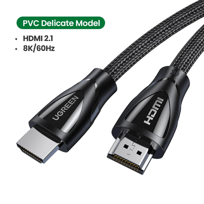 UGREEN HDMI-Compatible 2.1 Cable Ultra High-speed 8K/60Hz 4K/120Hz for Xiaomi Mi Box PS5 Dolby Vision 48Gbps HDMI-Compatible 8K