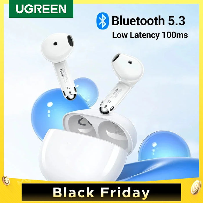 UGREEN HiTune H5 Bluetooth TWS Earphones កាសស្តាប់ត្រចៀកឥតខ្សែ TWS Earbuds Double Mic Call Noise Reduction In-Ear Handfree Earbuds