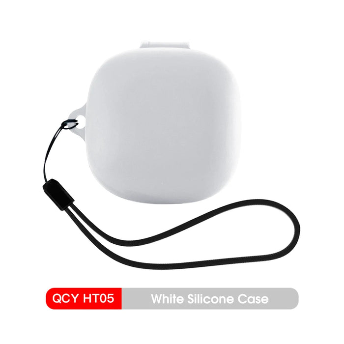 QCY HT05 Soft Sillicone Case HT10 MeloBuds Pro Wireless Earphones Storage Bag Headphones Protective Case Earbuds Cleaning Kits