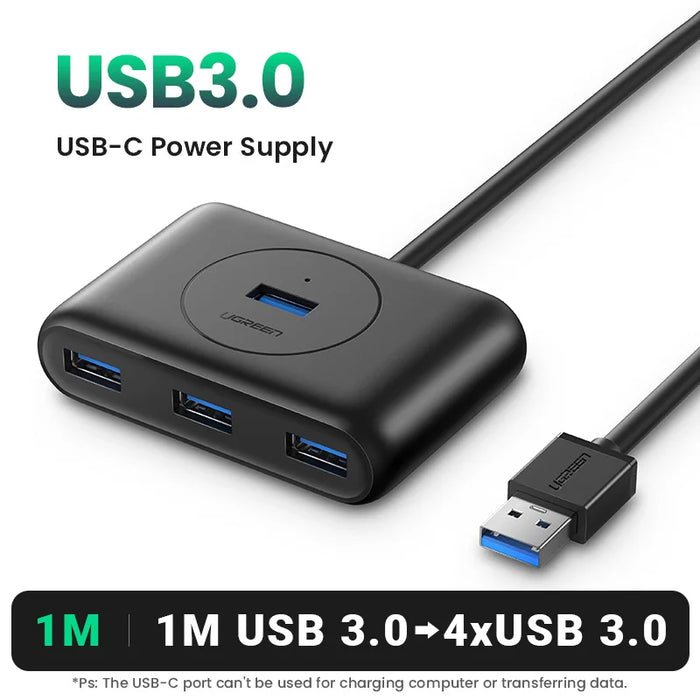 [RU ពិសេស] UGREEN USB Splitter USB3.0 5Gbps 4 Ports ពង្រីកសម្រាប់ Laptop MacBook Pro Air PC Accessories