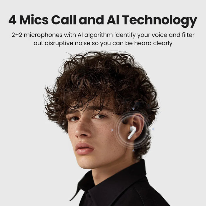 ជម្រើស UGREEN HiTune T3 Pro ANC Wireless Bluetooth Earphones TWS Headset Active Noise Cancellation, in-Ear Mics Phone Earbuds