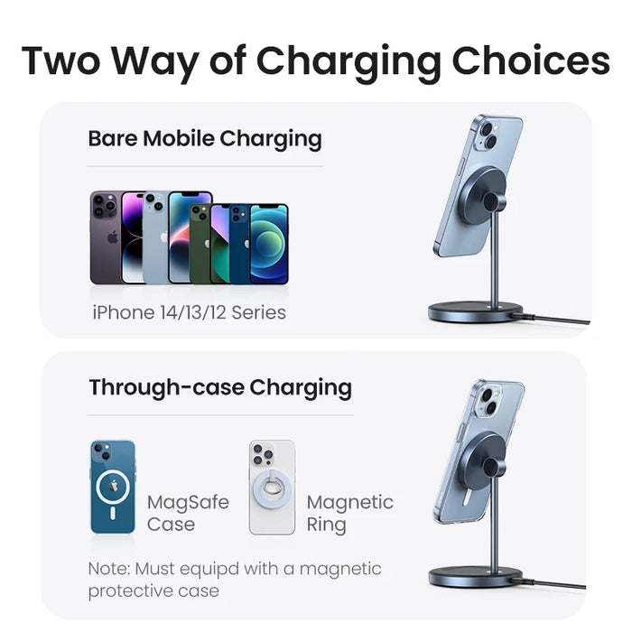 UGREEN Qi2 25W Magnetic Wireless Charger Stand Charging Stand for iPhone 16 15 Pro Max/AirPods 4 Fast Charger for MagSafe 