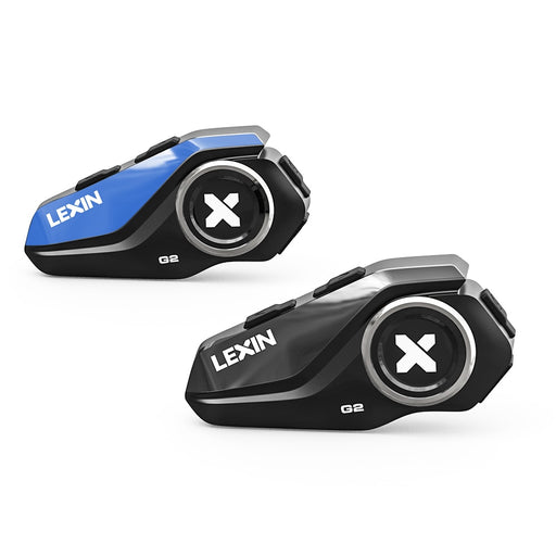 Lexin G2 2PCS Motorcycle Helmet Intercoms Bluetooth V5.0 Up to Connect 6 Riders&amp;Talk between Any 2 of Them Wireless Headsets Default Title