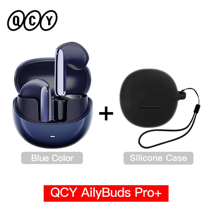 QCY HT10 AilyBuds Pro+ ANC Wireless Earphone Hi-Res Audio with LDAC Bluetooth 5.3 Earbuds 6 Mic AI HD Call Multipoint Connection