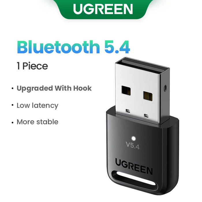 UGREEN USB Bluetooth 5.3 5.4 Adapter 120M Dongle for PC Wireless Mouse Keyboard Music Audio Receiver Transmitter Bluetooth