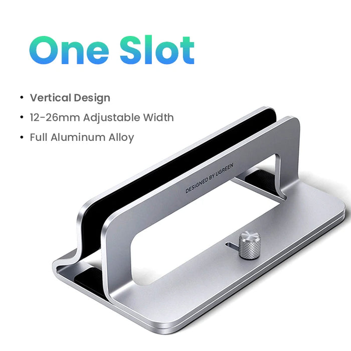 UGREEN Vertical Laptop Stand For MacBook Pro Aluminum Portable Notebook Stand Laptop Support MacBook Air Pro Tablet Phone Stand