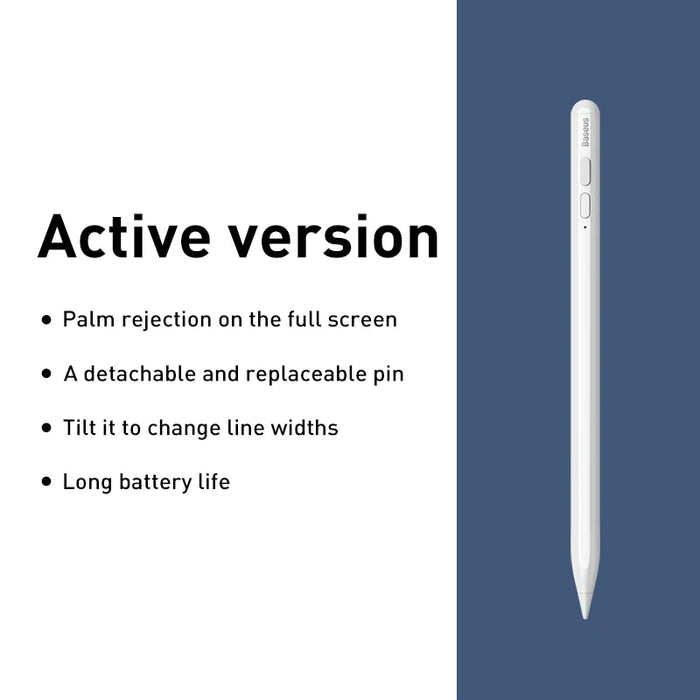 Baseus Stylus Pens For Apple Pencil 2 1 For iPad Air Pro 11 12.9 Mini Palm Rejection Tablet Touch Active Pen with LED Indicators