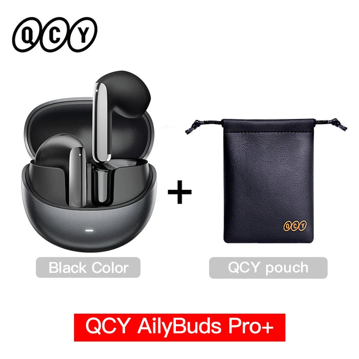 QCY HT10 AilyBuds Pro+ ANC Wireless Earphone Hi-Res Audio with LDAC Bluetooth 5.3 Earbuds 6 Mic AI HD Call Multipoint Connection