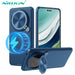 For Huawei Mate 60 Pro Magsafe Case NILLKIN CamShield Prop Flip-style Lens Camera Cover For Huawei Mate 60 / Mate 60 Pro Plus Blue