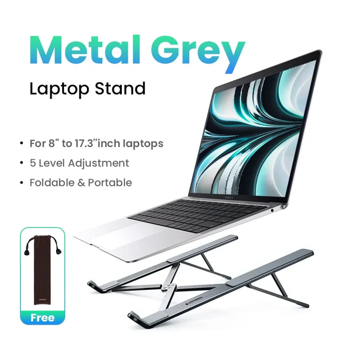 UGREEN Laptop Stand For Macbook Air Pro Foldable Aluminum Vertical Notebook Stand Laptop Support Macbook Pro Tablet Phone Stand