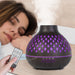 Essential Oil Diffuser with Remote Control, 400ml Cool Mist Humidifier, 12 Hours Operation Aroma Diffuser B Dark Wood Grain