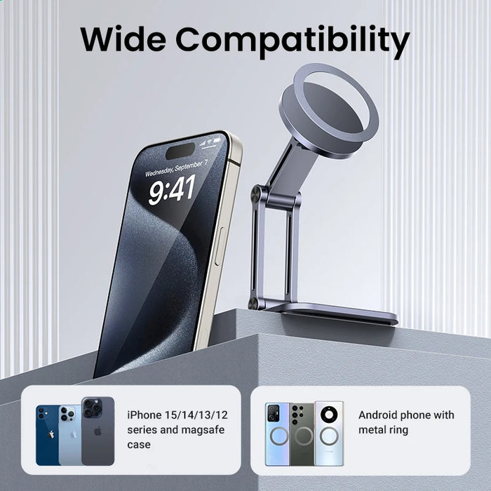 UGREEN Magnetic Phone Stand For Magsafe iPhone 16 15 14 Pro Max Xiaomi Samsung Huawei 360° Rotation Aluminum Mobile Phone Holder