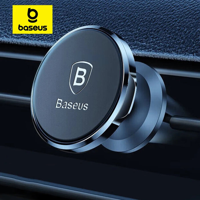 Baseus Magnetic Car Phone Holder In Car for iPhone Full Rotation Metal Phone Holder Stand Sticker Universal Car Holder