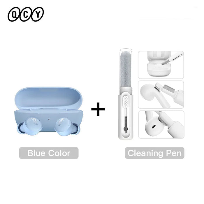 QCY T17 Bluetooth 5.3 Wireless Earphones Handfree TWS Touch Control Earbuds Low Latency Mode ENC Headphone Long Standby 26H