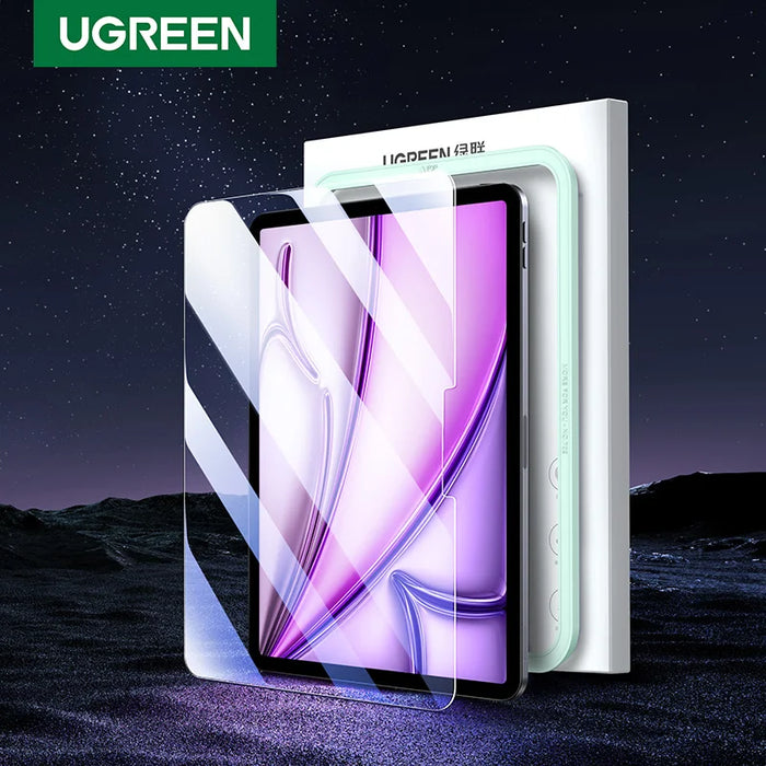 UGREEN សម្រាប់ iPad Pro 11 13 2024 កញ្ចក់ការពារអេក្រង់សម្រាប់ iPad Air 13 2024 5 4 2022 2021 2020 កញ្ចក់ Tempered Glass Films HD Films 1PCS