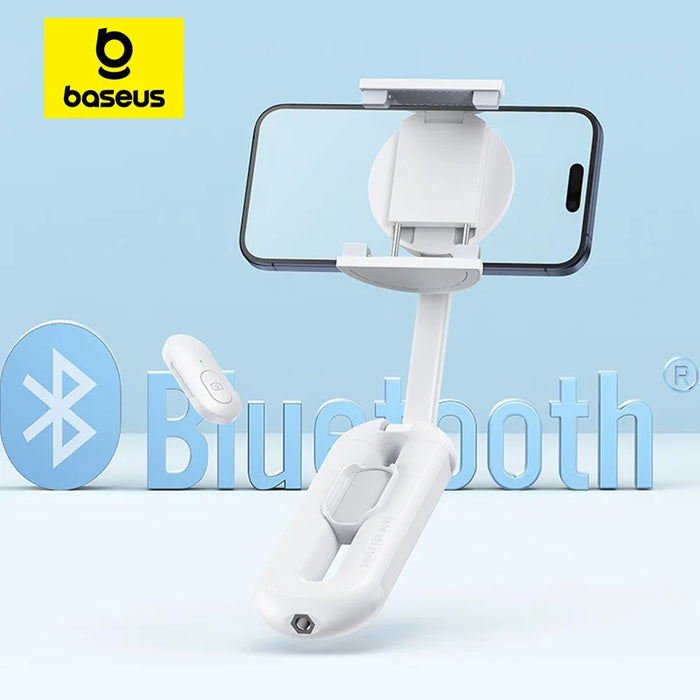 Baseus Magnetic Phone Selfie Stick for iPhone 16 15 Pro Wireless Bluetooth Gimbal Stabilizer Holder for Live Vlog Shooting Stand