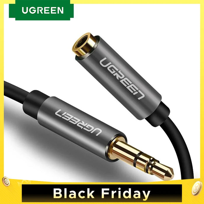 Ugreen 3.5mm Extension Audio Cable Male to Female Aux Cable Headphone Cable 3.5 mm Extension Cable for iPhone 6s MP3 MP4 Player