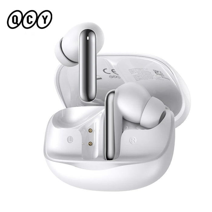 QCY Melobuds N50 ANC Bluetooth 5.4 Wireless Earphones Active Noise Cancellation 6 Mics Clear Call Earbuds Multipoint Connection