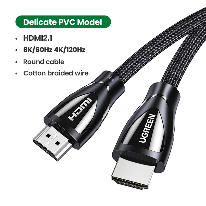 UGREEN Choice HDMI-Compatible Cable for Xbox Series X  2.1 8K/60Hz 4K/120Hz for Xiaomi Mi Box PS5 HDR10+ 48Gbps 8K