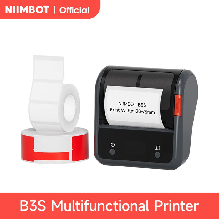 NIIMBOT B3S Portable Thermal Printer Barcode Self-adhesive Pocket Label Printer Mini Sticker Maker ForJewelry Clothing Commercia