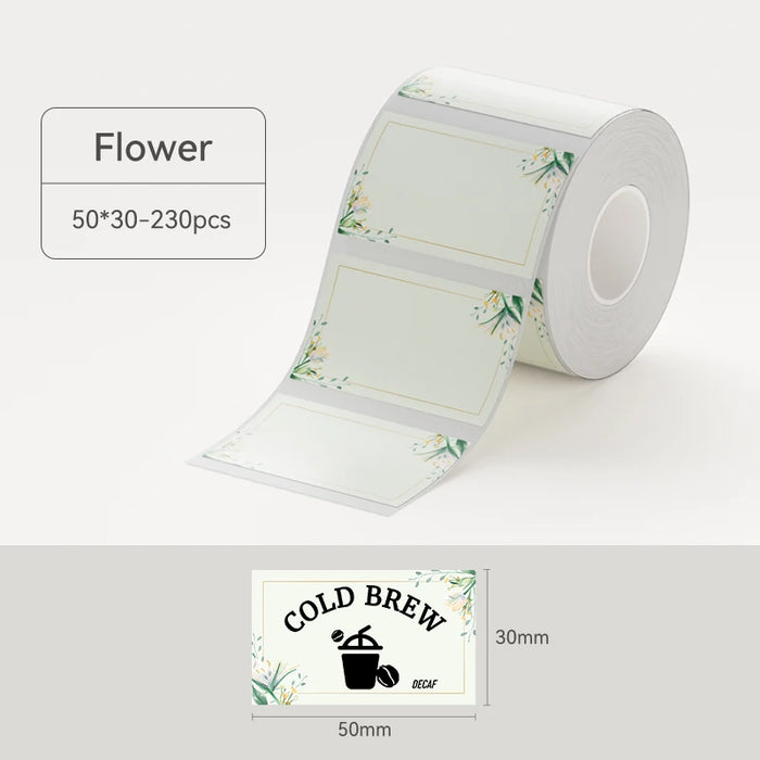 2 Rolls NIIMBOT B21 B3S Thermal Label Clothing Price Food Self-adhesive Tag Waterproof Smart Office Pocket Printer Label Paper