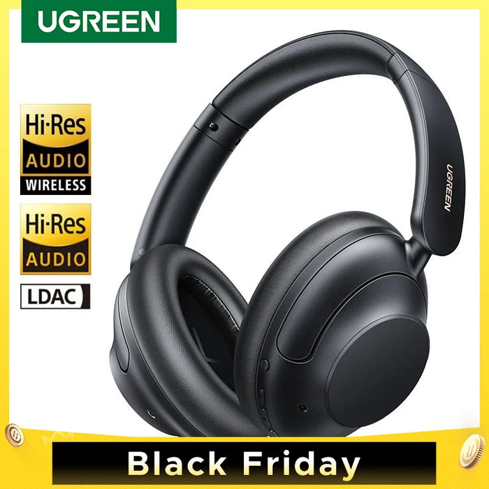 UGREEN HiTune Max5 Hybrid Active Noise Cancelling Headphones APP Hi-Res LDAC Sound Bluetooth Headphones Multipoint Connection