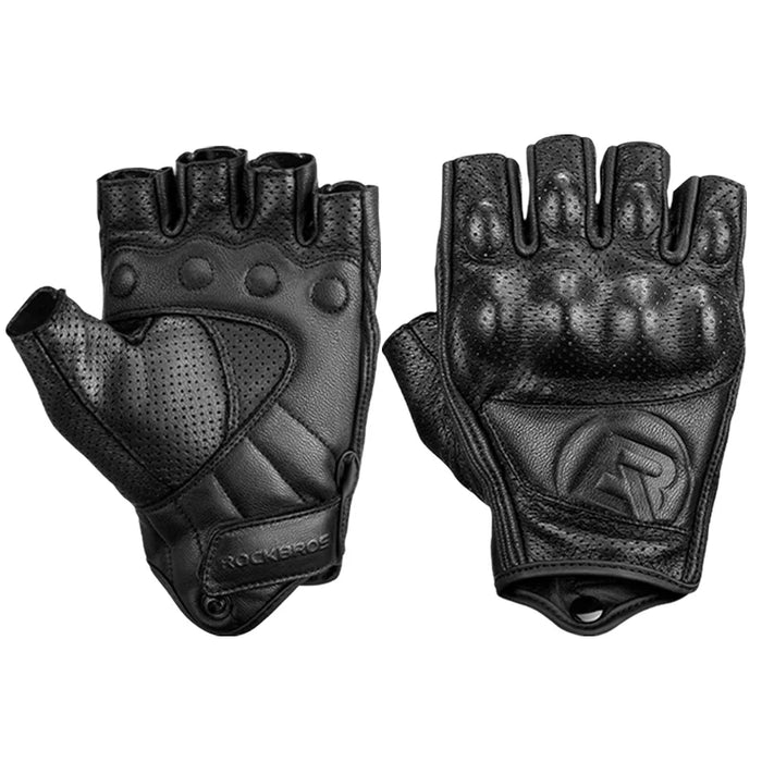 ROCKBROS Bicycle Gloves Men Women Gel Protector Tactical Motorcycle Gloves Sport Short Bike Gloves Breathable Half Finger Gloves 16220006