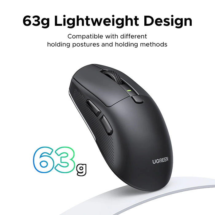 UGREEN 26000DPI Wired Gaming Mouse Bluetooth Mouse Triple Mode Connectivity Ultra-Light Wireless Bluetooth Gaming Mouse