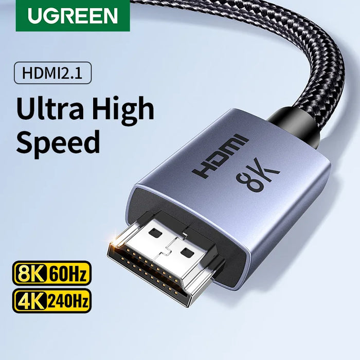 UGREEN HDMI Cable 8K/60Hz for PS5 Xiaomi TV Box Ultra High Speed Certified 8K@60Hz Cable 48Gbps Dolby Vision HDCP2.3