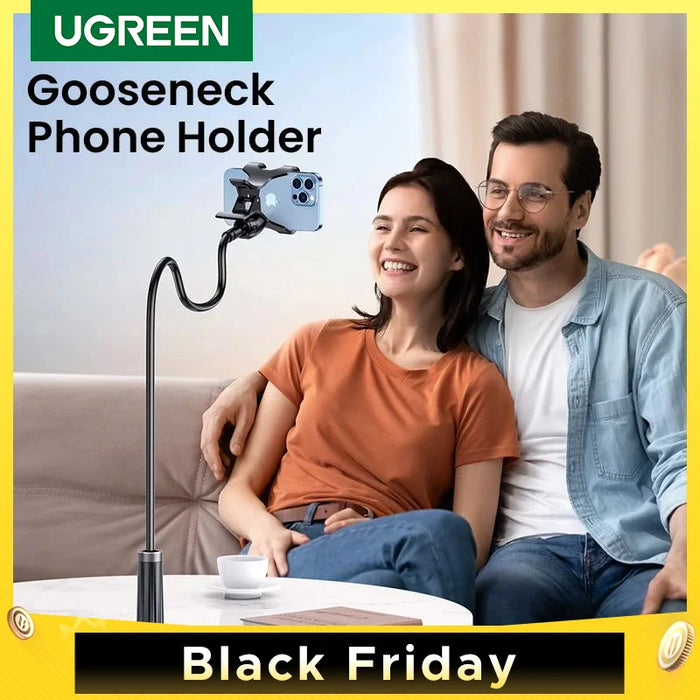 UGREEN Phone Holder Stand Arm Lazy Telephone Stand For iPhone 16 15 Pro Xiaomi Samsung Tablet Stand Aluminum Mobile Phone Stand