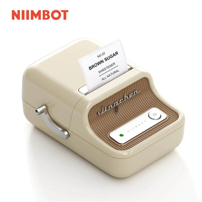 NIIMBOT B21 Portable Thermal Printer 1500mAh Wireless Sticker Printer With Self-adhesive Labels For Barcode Clothing Jewelry