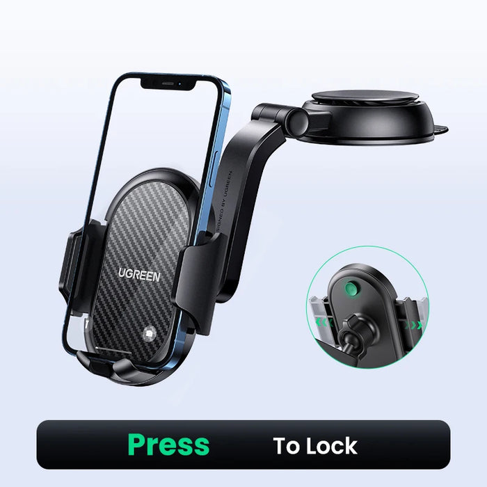 UGREEN Car Phone Holder Stand Gravity Dashboard Phone Holder Universial Mobile Phone Support For iPhone 16 15 Pro Xiaomi Samsung