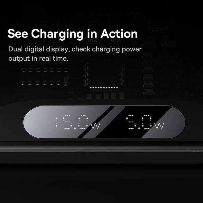 Baseus 20W Dual Wireless Chargers for iPhone 16 15 14 Airpod Pro Fast Qi Wireless Charger for Samsung Xiaomi 12 Pro Charging Pad