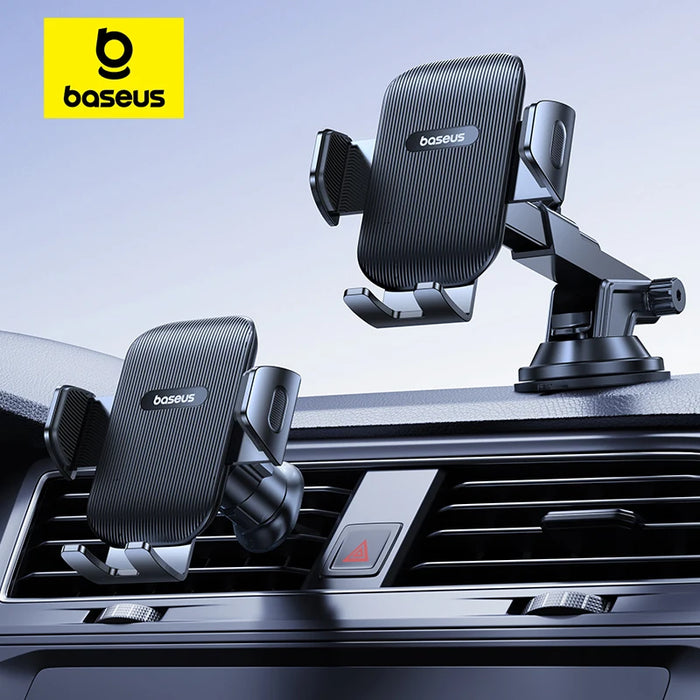 Baseus Car Phone Holder Sucker for Dashboard Windshield Vent Mobile Car Holder Clamp For iPhone Pro Max X Xiaomi Huawei Samsung