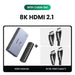 UGREEN HDMI 2.1 Switcher 8K 60Hz 4K120Hz HDMI-compatible Switch 3 in 1 Out with Remote Control Converter For Xbox PS5 Monitors Switch with 2 cables CHINA