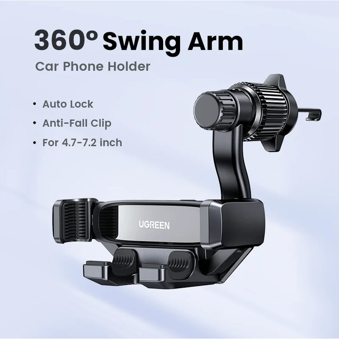 UGREEN Car Phone Holder Gravity Car Phone Stand For iPhone 15 14 13 Pro Max Xiaomi Samsung 360°Rotation Air Vent Phone Holder Gravity Car Holder CHINA