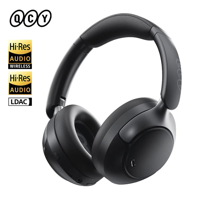 QCY H3 Pro ANC Wireless Headphone 50dB Noise Canceling Hi-Res Spatial Audio Earphone with LDAC Bluetooth 5.4 Over Ear Headset