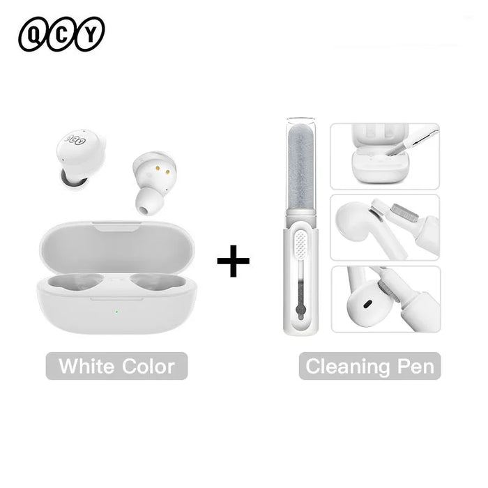 QCY T17 Bluetooth 5.3 Wireless Earphones Handfree TWS Touch Control Earbuds Low Latency Mode ENC Headphone Long Standby 26H