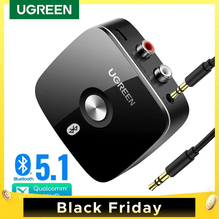 【RU special】 UGREEN RCA Bluetooth aptX HD Wireless For Speaker Earphones Adapter