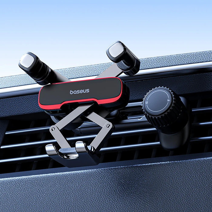 Baseus Car Phone Holder Auto Clamping Gravity Metal Air Vent Phone Mount Never Blocking Air Vent Clip Cell Phone Holder Car