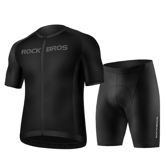ROCKBROS Cycling Jersey Bib Set MTB Uniform Bike Clothing Quick-Dry Cycling Clothing Short Bicycle Short Sleeve Summer Ciclismo Group 3