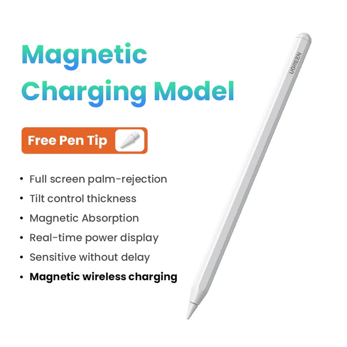 UGREEN Stylus Pen for iPad Pencil Magnetic Wireless Charging for Apple iPad Pro 12 9 Air 5 Bluetooth Tilt Pen 2 Generation