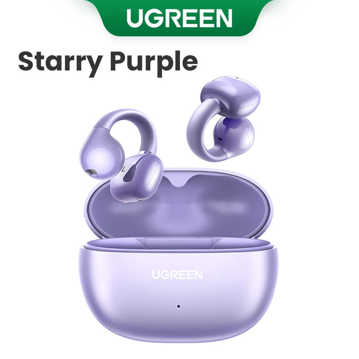 ជម្រើស UGREEN HiTune S3 Open Ear Clip Wireless Earbuds Bluetooth Sports Earphones កាសស្តាប់ត្រចៀកក្នុងមីក្រូហ្វូនជាមួយ Earhooks &amp; Ear Hook