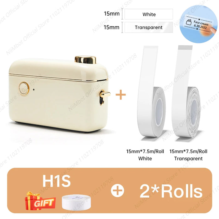 Niimbot H1 H1S Mini Portable Thermal Printer For Stickers Adhesive Label Maker With Continuous Label Printing Machine for Mobile