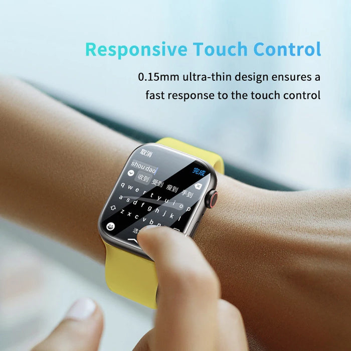 Baseus 2Pcs Nano Screen Protector For Apple Watch 8 7 6 SE SE2 5 4 Soft Hydrogel 40/41/44/45mm Full-coverage Protective Film