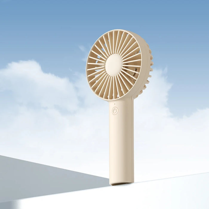 JISULIFE USB Mini Strong Wind Handheld Fan Portable and Quiet Rechargeable Hand Fan for Student Office Small Pocket Cooling Fans pocket fan brown CHINA